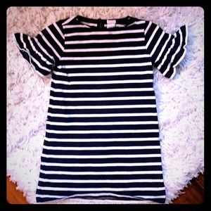 Navy and white striped crewcuts dress (6)